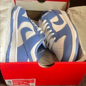 Nike Men's Sky Blue and White Sneakers